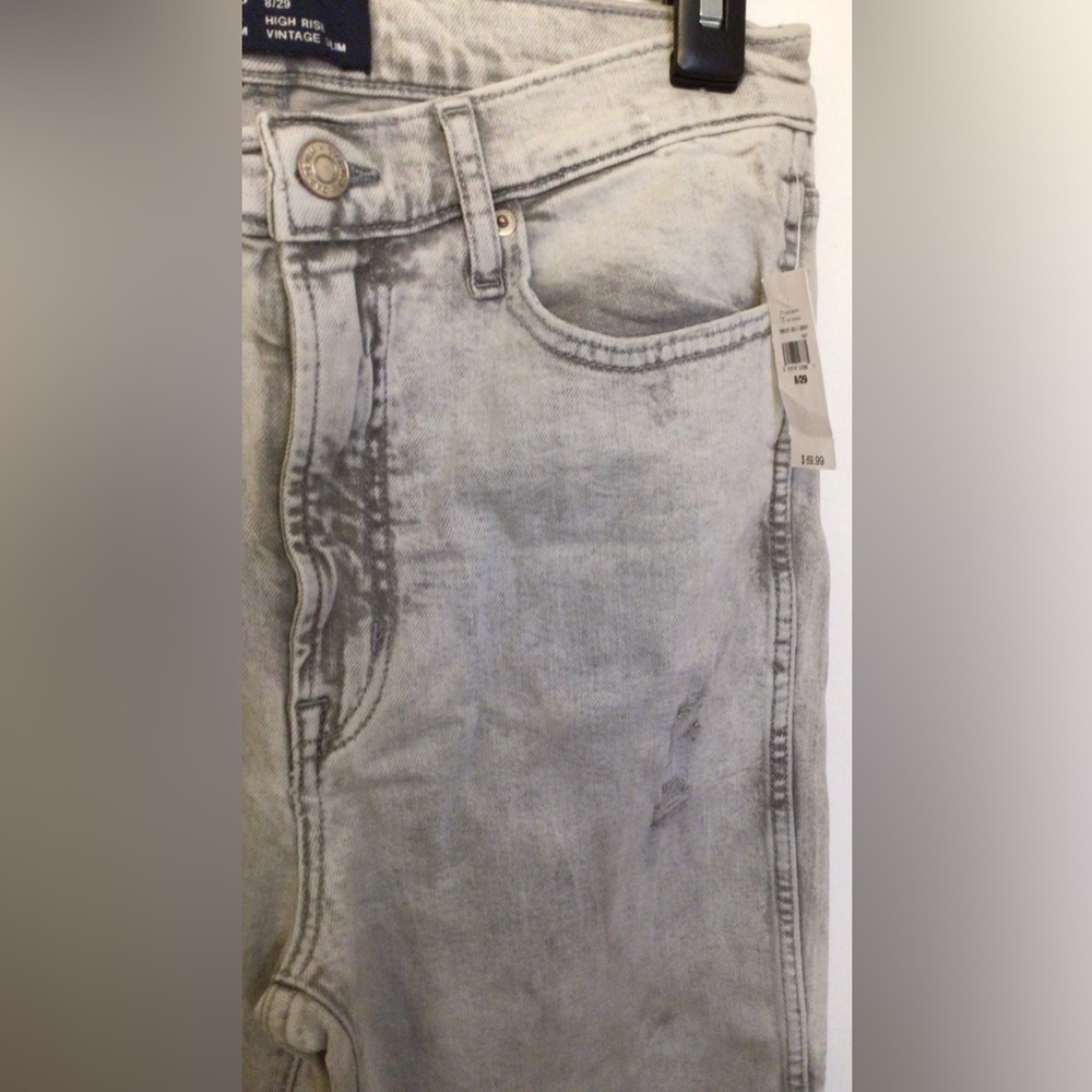 NWT Gap Gray wash high rise vintage denim Jeans size 8/29 - Picture 5 of 6